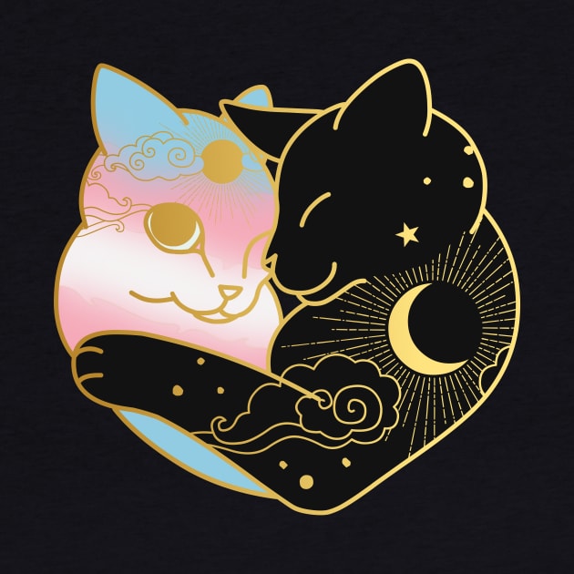 Transgender Celestial Cat Heart by Psitta